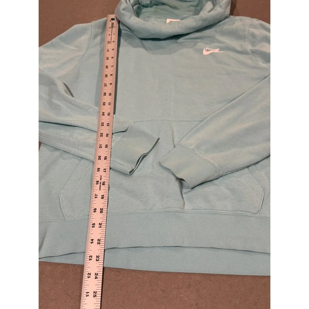 Nike Women's Light Aqua Pullover Hoodie Sweatshirt‎ Size Large